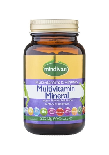 Mindivan Multivitamin Mineral 60 Kapsül Aromasız
