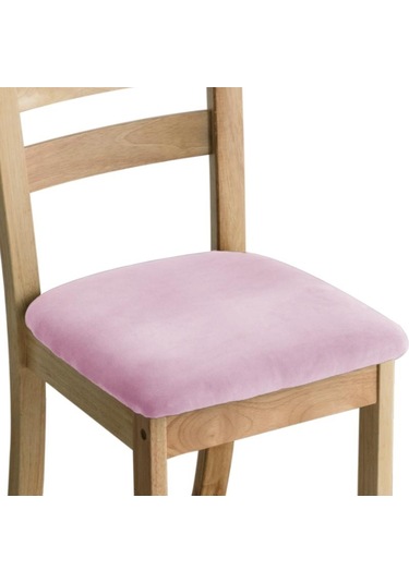 Pembe Kadife Kumaş Süper Yumuşak Koltuk Minderi Streç Otel Ziyafet Yemek Oturma Odası Sandalye Kapak Slipcovers Kapakları