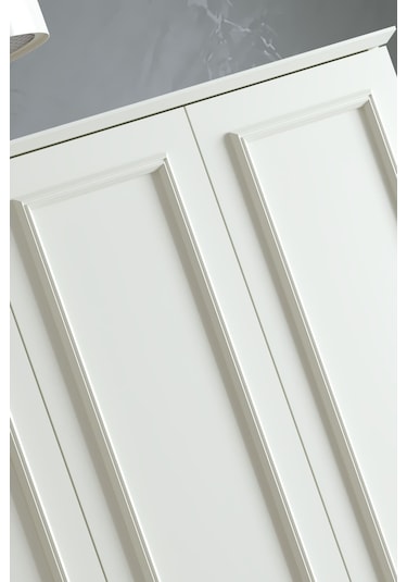 Sarmobi Mira 4 Kapaklı 2 Çekmeceli Dolap 54mra600108ayay Bej