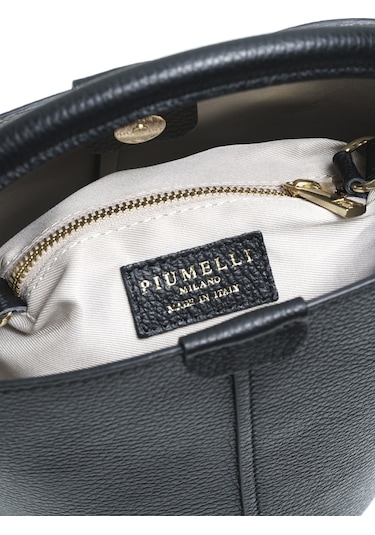 Omuz Çantası Kadın Loana M Piumelli Milano Bag D28 Black Siyah