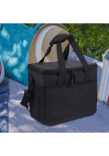Suntek Soğutucu Çanta Çok Fonksiyonlu Sıcak Siyah-29,5x20x23cm Siyah