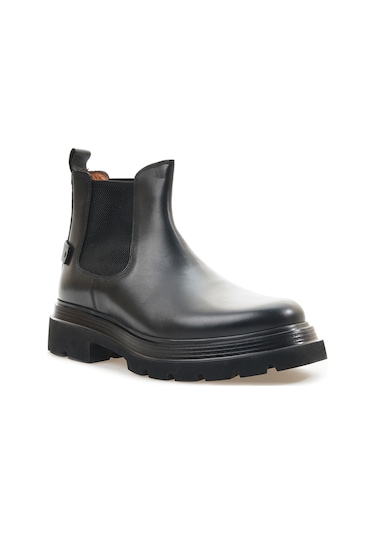 Yaşar Kaşlı Erkek Hakiki Deri Chelsea Günlük Bot 40-44 24k Ykö-20216 M Siyah Siyah