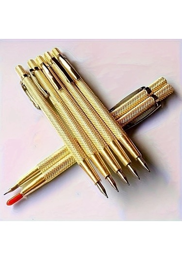 Hightower 5 Adet Cep Klipsli Tungsten Çelik Alaşımlı Seramik Cam Metal Mermer Sanatçı Kalemi