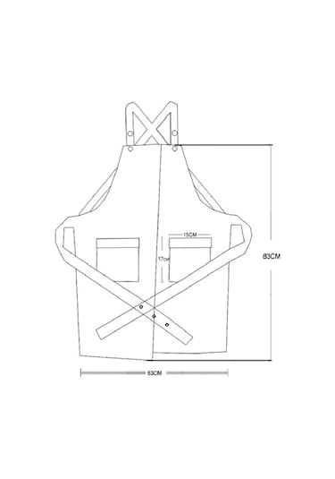 Stilist Önlük Ayarlanabilir Unisex Ayakkabıcı Üniformaları Cepler İle Kadın Güzellik Uzmanları İçin Sanat Önlük Önlükleri İş Kıyafetleri İçin-siyah