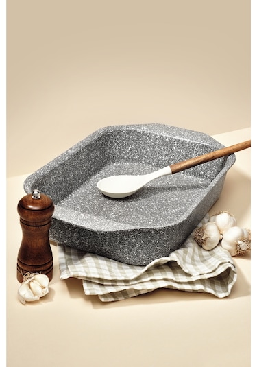 Urla Fırın Tepsisi 35x25 Cm Gri