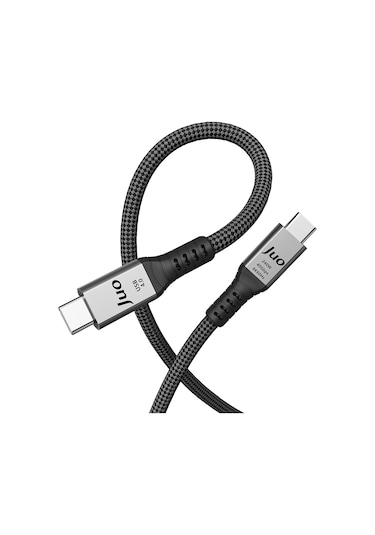Juo 240W Usb 4.0 40 Gbps Thunderbolt 4 8K 60Hz Usb-c Görüntü Aktarım ve Type-c Hızlı Şarj ve Data Kablosu 2M