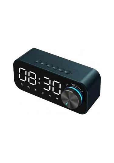 Mp3 Çalar Saat, Fm Radyo Ve Çok Fonksiyonlu Müzik Çalar Kablosuz Bluetooth Hoparlör Led Ekran, Stereo Bas Bluetooth Hoparlör