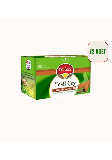 Doğuş Yeşil Çay Tarçın Karanfilli 12 x 20'li