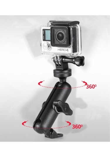 Motowolf Motosiklet Kamera Tutucu Ayna Bağlama Tüm Kameralara Uyar