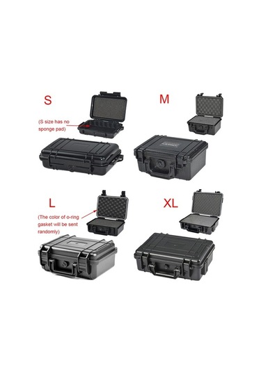 Pazly Su Geçirmez Abs Plastik Taktik Kutu Dış Mekan Alet Konteyneri Mühürlü Güvenlik Ekipmanları Çok Renkli