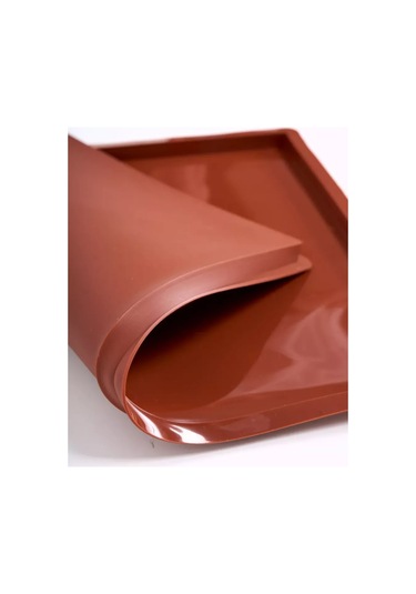 Fınky Kenarlı Silikon Pişirme Matı 387870637 Kahverengi