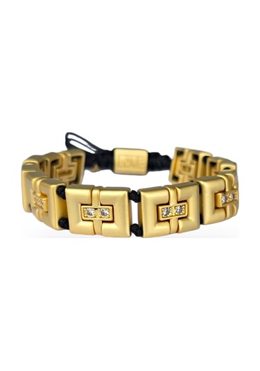 Kare Jj Çelik Bileklik Gold - Çelik