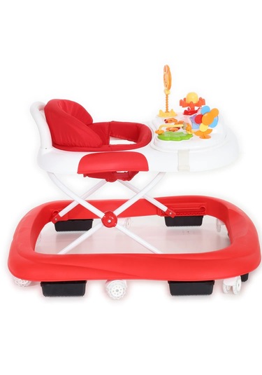 Duux Plano Oyuncaklı Müzikli 3 Kademeli Örümcek Bebek Yürüteci Kırmızı