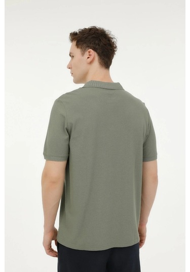 Lumberjack Basic Erkek Haki Klasik Yaka Polo Tişört 101533535 Haki