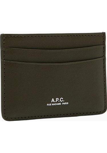 A.p.c André Unisex Deri Kartlık Koyu Yeşil 2 Ürün Kodu 002700
