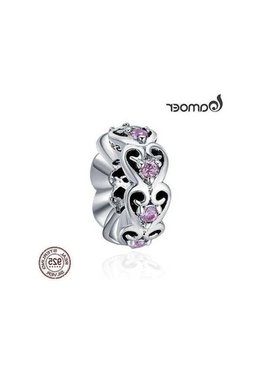 Novahub Romantik 925 Ayar Gümüş Kalp Ter Aşk Spacer Boncuk Fit Bilezikler - Sevgi İçin Tasarlandı Gümüş