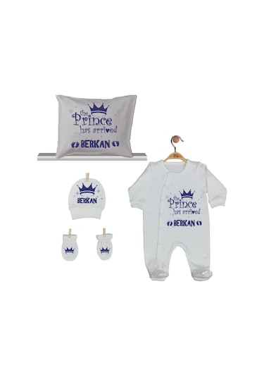 Pia Baby Gl 1907-04 İsme Özel Yastık Tulum Set Krem