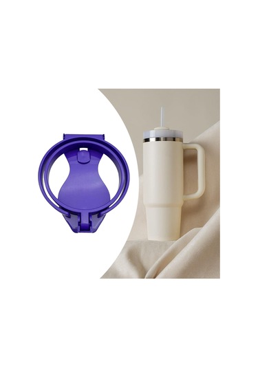 Suntek Bardak Tutucu İçki Ataşmanı Delik Çanta Plaj Tote Mor