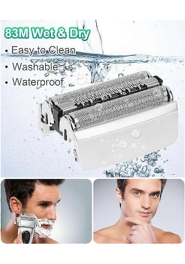 Braun Series 8 Elektrikli Tıraş Makinesi Model 8370c İçin 2 Parçalı 83m Yedek Başlıklar
