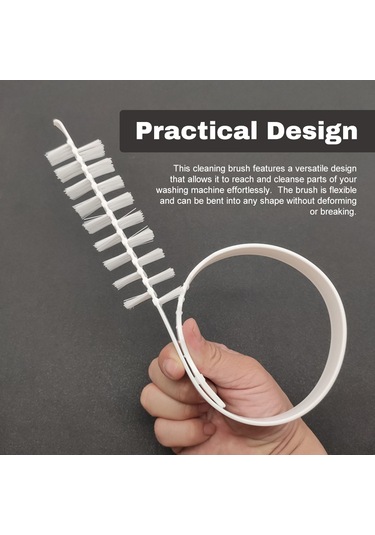 Kosona Beyaz Nilon Ev Aletleri Temizlik Fırçası - 600mm Uzun, Esnek, Verimli Temizleme - Çamaşır Makinesi, Kurutma Makinesi İçin Uygun