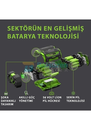 Ego Power Ba2800t Lityum Batarya 5.0 Ah 280wh 2p