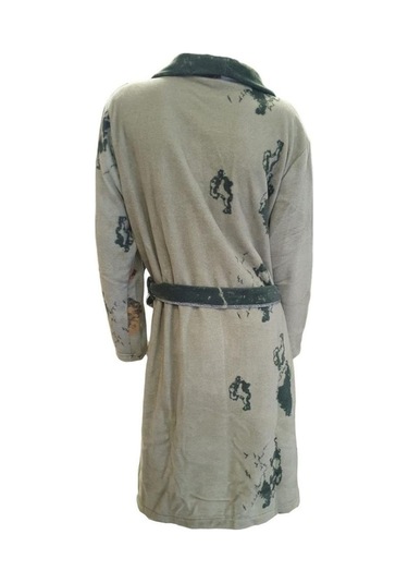 Ciciten 23c06 Desenli Cepli Kışlık Uzun Polar Bayan Sabahlık 001