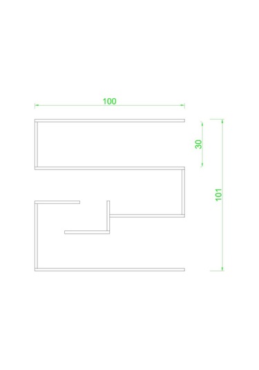 Rafkestir Agra Duvar Raf Set Bambu ( Parlak )