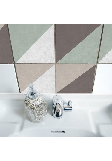 Skycity 20x20cm Pvc Otomatik Yapışkan Medenî Avrupalı Stilleri Duvar Çini Sticker, 10 Adet Paket, Kolay Uygulama Ve Kaldırma, Ev Dekoru İçin