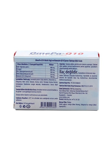 Omepa-Q10 30 Kapsül