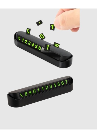 Fosforlu Araç İçi Park Numaratörü Gece Görünümlü Şık Çözüm