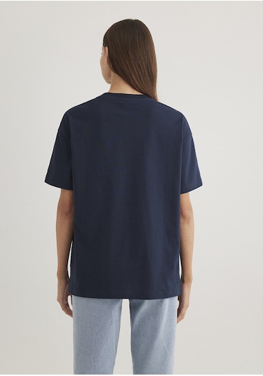 Mavi - Mavi Logo Baskılı Lacivert Tişört 1611309-70490 Lacivert