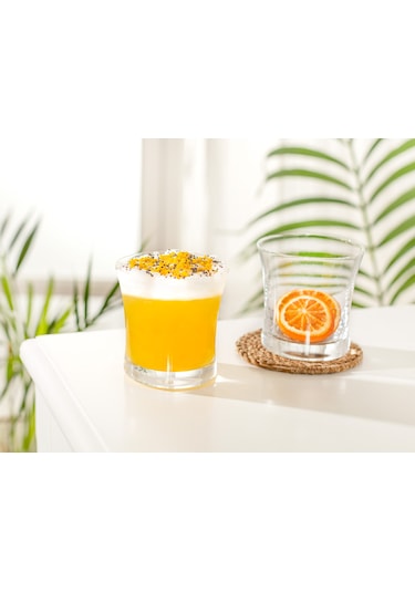 Madame Coco Grace 4'lü Kristal Su Bardağı Seti - 280 Ml Çok Renkli