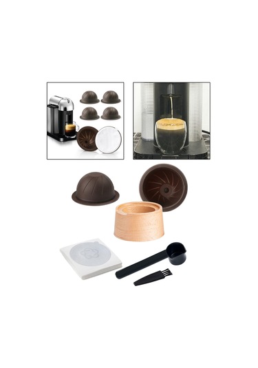 Homyl Ev Için Kahve Kapsül Kiti Pratik Kaşık Kapaklı