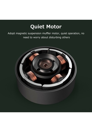 Yunboo Taşınabilir Usb Masa Fanı - 4 Kademeli Ayarlı, Sessiz Çalışma, Çıkarılabilir Pervane Beyaz/gri Beyaz