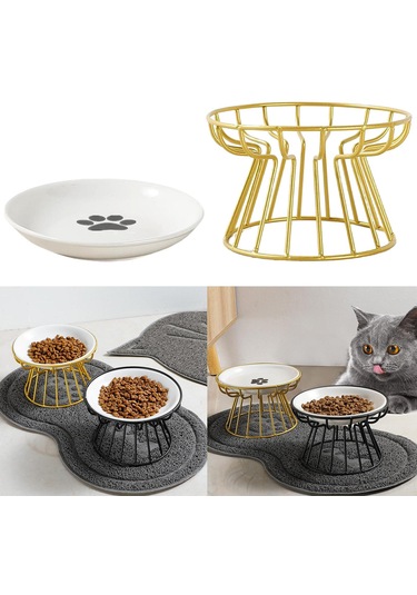 Homyl Kediler Ve Köpekler Için Seramik Yükseltilmiş Hayvan