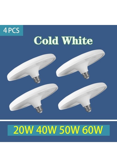 Canmeıjıa Süper Parlak Ufo Led Ampul E27 220v 20w 40w 50w 60w Enerji Tasarruflu Ufo Işık Tavan Işıkları Mutfak Oturma Odası İçin 40w 4pcs