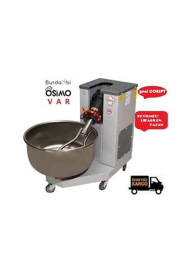 Osimo 35 Kg Profesyonel Hamur Yoğurma Makinesi Tekerli