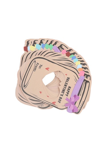 Geeroyoo Çocuklar İçin 30'lu Sevgililer Günü Kart Seti - Şeker Dolap Desenli 3d Dıy Hediyelik Kartlar, Sınıf Etkinlikleri Ve Parti Hediyeleri İçin Plastik Poşet Ve Çift Taraflı Bant İçerir