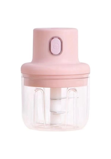 Usb Elektrikli Mutfak Blender Mikseri Sarımsak Ezici Kıyma Makinesi Pembe