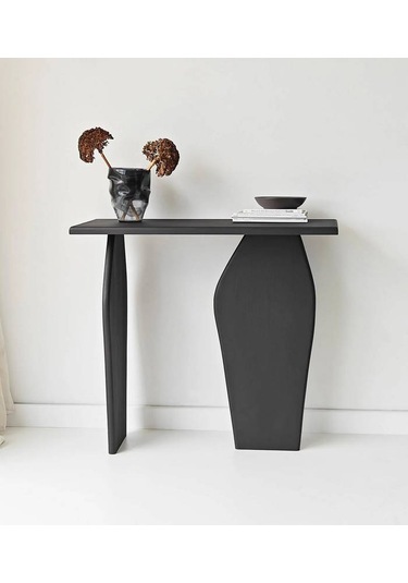 Arya Masif Ağaç Dresuar 100 Cm Siyah