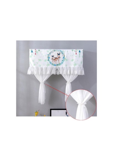 Sones Toz Geçirmez Ve Doğrudan Üflemeye Karşı Basit Rüzgar Asma Makinesi Klima Ay Örtüsü Almayın, Boyut: Genişlik 98 Kalınlık 20 Yükseklik 90 Cm Yuvarlak Yaprak