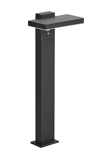 Beliani Poplar Güneş Enerjili Dış Mekan Led Direk Lambası, Hareket Sensörlü, Ip44, 3 Mod Lambader Siyah Diğer