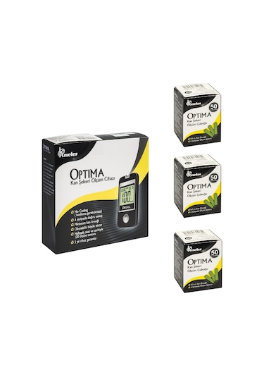 Optima Şeker Ölçüm Cihazı + Strip 150 Adet