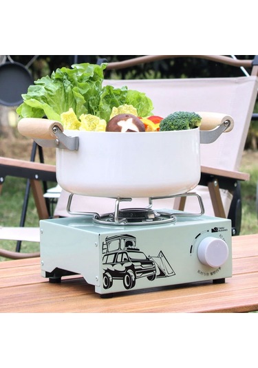 Tuocun Kasetli Ocak 2100W Tc-Mını-28-Tek Ocak Seladon Yeşili Yeşil