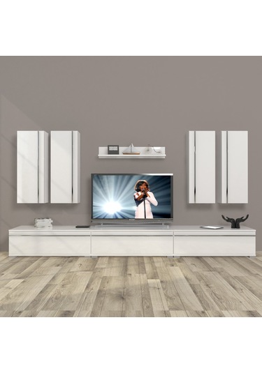 Decoraktiv Eko 8d Mdf Tv Ünitesi Tv Sehpası Beyaz