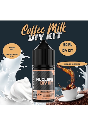 Nuclear 30 Ml Dıy Kit Coffee Milk Gıda Aroması 6 Ml Aroma İçerir