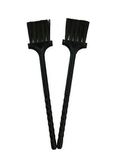 2 Adet Çok Amaçlı Mutfak Fırçası Tıraş Fırçası Temizleme Fırçası Klavye Tozu Siyah Naylon Plastik Küçük Fırça