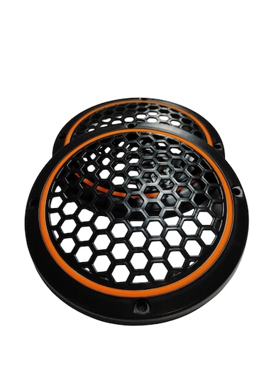 20cm Amber Neon Ledli Hoparlör Kapağı 2 Adet