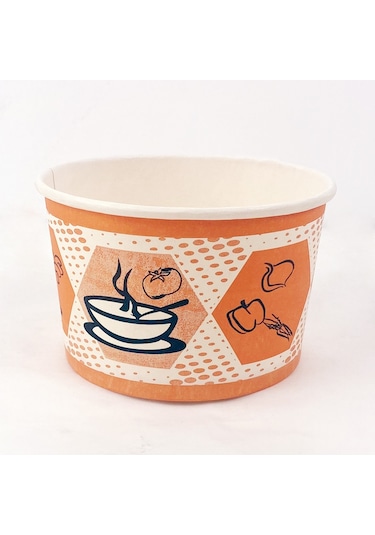 Bencup Karton Çorba Kase + Kapak 16 Oz Koli 500'lü