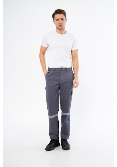 İş Pantolonu 7/7 Gabardin %100 Pamuk Kargo Cepli Kışlık